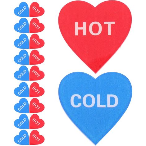 Temp Indicator Bathroom Stickers Acrylic Faucets Label Pairs Signs (1/5)