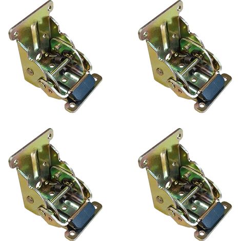 Set mit 4 um 90° klappbaren Verlängerungsarmen mit selbstverriegelnden Scharnieren für Tische, Stühle und Betten (1/5)