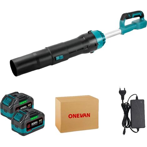 Souffleur Turbo, Moteur Sans Balais, Haute Vitesse de Vent, 2Batterie 1EU Prise, UE (1/2)