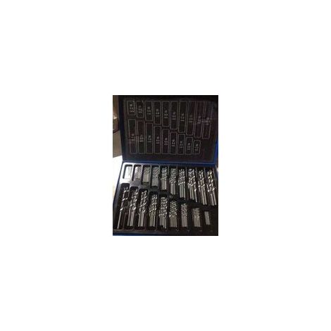 Conjunto de 170 mèches en cobalto HSS-Co para acero inoxidable Tailles de 1 à 10 mm Mallette métal de transport (1/3)