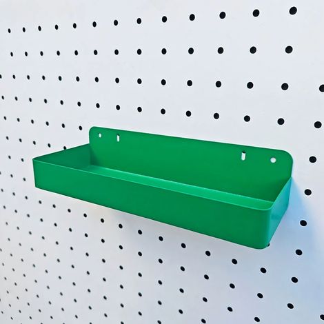 Accessoires de rangement mural pour panneau perforé vert 25 mm