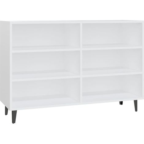 Credenza buffet cassettiera mobile contenitore organizer cucina soggiorno soggiorno 103,5 x 35 x 70 cm derivati del legno bianco 020030179