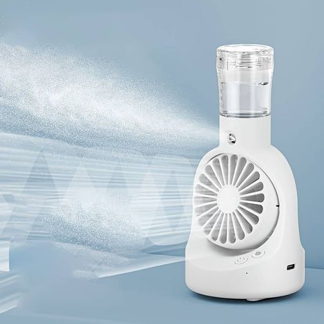 Ventilateur brumisateur portable, brumisateur d'extérieur portable, ventilateur de poche, pour la maison, le bureau, ventilateur de bureau, été