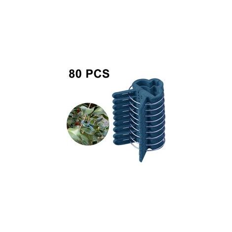 Clips de jardin pour la greffe de semis, les fleurs et la décoration de jardin. Taille au choix. Clips de printemps pour plantes, support de tiges, 80 petites pièces. (1/4)