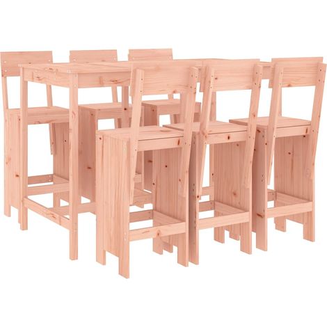 Maison Exclusive - 7dílný zahradní barový set masivní dřevo douglasky (1/5)