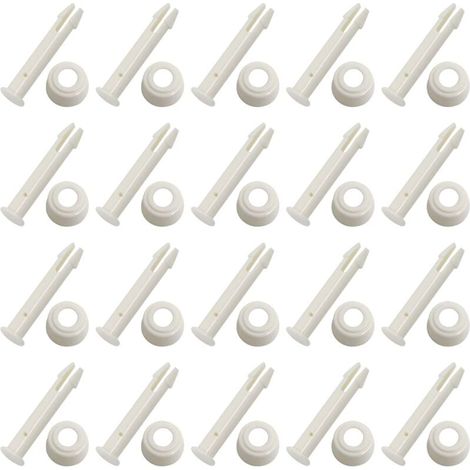 20 Plastic Pool Joint Pins for Common Pools, Pins with Seals, Replacement Parts for Pool Frame (5.5 cm) (1/5)