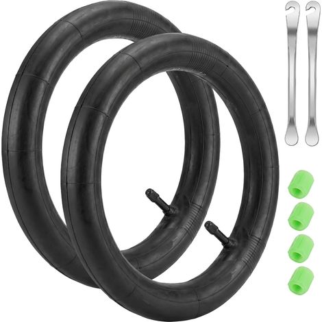 2 Chambres à Air Vélo 14 Pouces, Chambre à Air 14x1.75-2.125 en Butyle - Valve Schrader 32 mm, Démonte-Pneu et Bouchons Lumineux pour Vélo Enfant, Draisienne, Tricycle, Remorque (1/5)