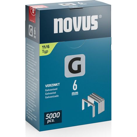 Agrafes en fil plat de type 11, longueur 6 mm, 5000 pièces (1/4)