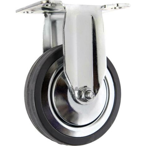 TOOLCRAFT TO-5137932 Bockrolle mit Anschraubplatte 100 mm Gummi Tragfähigkeit (max.): 80 kg (1/4)