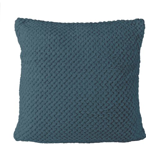 Kissenbezug 40x40 Jacquard meerblau (1/2)
