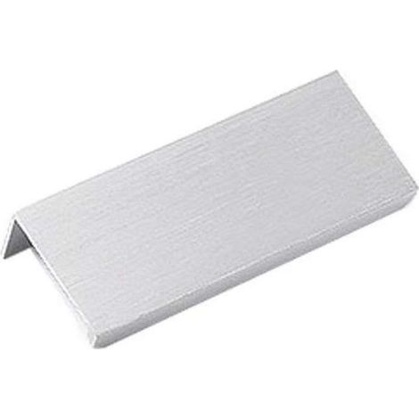 Maniglia per mobile da cucina, maniglia a incasso in argento, maniglia nascosta per porta in lega di alluminio, 2 pezzi, interasse 64 mm (1/5)