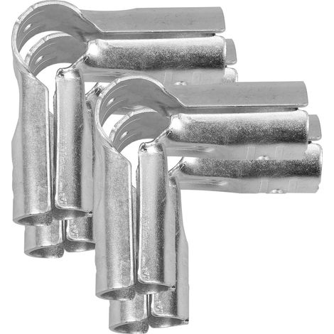 4 Stück 25mm Edelstahl Rohrverbinder 90 Grad Klemmanschluss