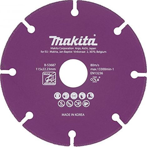 Disque à tronçonner diamanté Makita B-53693 125 mm