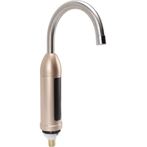 Robinet de chauffe-eau instantané 3000W, robinet électrique rotatif d'eau chaude et froide en acier inoxydable, prise américaine 110V (1/4)