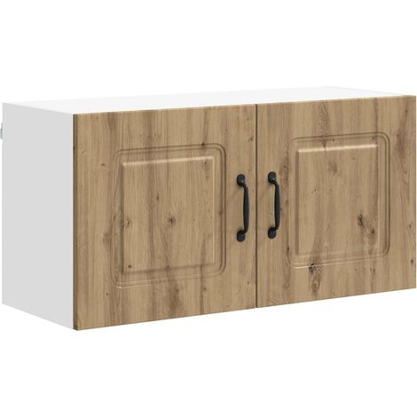 Moderno mobile da cucina con ampio spazio di archiviazione 80 x 31 x 40 cm in legno multistrato rovere artigianale 020053622
