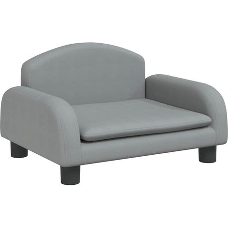 vidaXL Cama para perros de tela gris claro 50x40x30 cm (1/2)