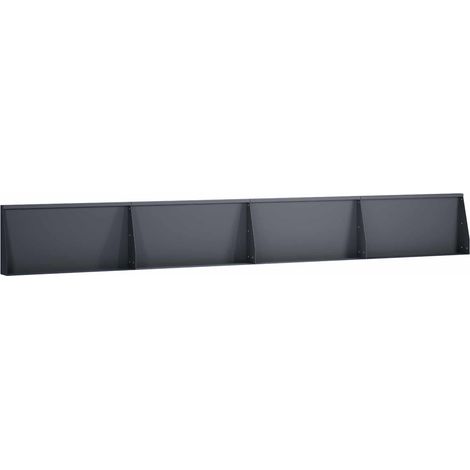 vidaXL Muro de Contención 4 uds. 80 x 12 x 30 cm Acero Gris antracita (1/2)