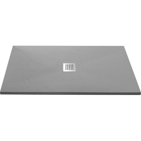 Piatto Doccia in Pietra 80x140 cm Bonussi Ardesia Stone Central Grigio (1/5)