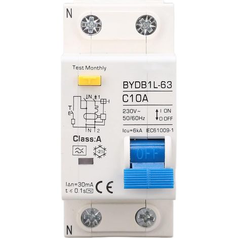 Disjoncteur Différentiel 10A 30mA Type A (1/5)