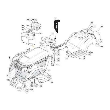 OBERE HAUBE TCX-STIGA GELB 122410 ORIGINAL STIGA - 325076866/0