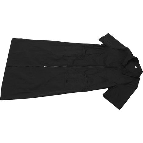 Tablier de toilettage pour chats en chinlon noir Healeved, à manches courtes, facile enfiler et