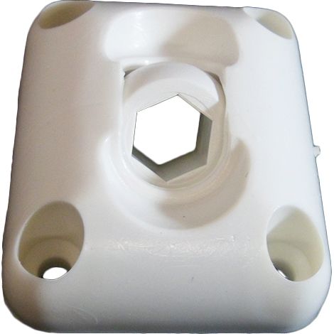 Zurfluh Feller – Guide à rotule 6 pans 10 – Matière P.A. teinté masse – Inclus 4 vis TF D 3,9 L = 19 – Pour installation facile et robuste (1/3)