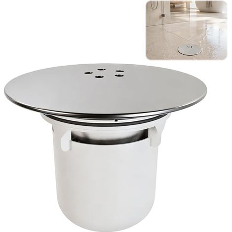 Bonde de Douche 90 mm/115mm, Capot Bonde Douche Universelle (1/5)