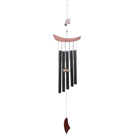 Carillons éoliens suspendus en métal, 5 Tubes, pour la maison, la pièce, l'extérieur, la décoration de jardin et de cour (1/5)