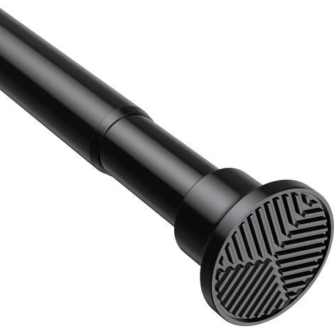 Tringle Rideau Sans Percage Extensible,110-192 cm(Diam. 25 mm,Noir) (1/5)