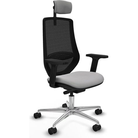 piqueras-y-crespo Mardos chaise bureau gris clair ergonomique
