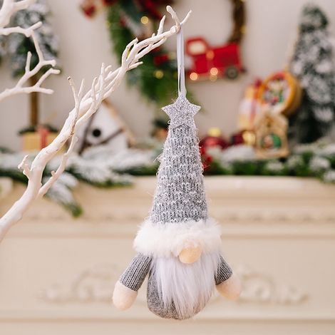 Gnome - Décor De Noël En Tricot - Figurine Sans Visage Pour Arbre À Cadre Ou Étagère - Lot De 1 (1/3)