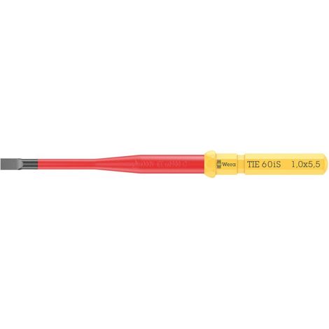 Wera Kraftform Kompakt VDE 60 iS 1,0 x 5,5 x 157 mm TIE Elektriker Schlitz Wechselklinge 5.5 mm