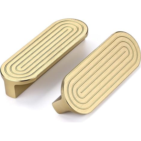 Kitchen Cabinet Handles Brushed Brass 96 mm Zinc Alloy Gold Furniture Handles Furniture Door Handle Brass (1/4)