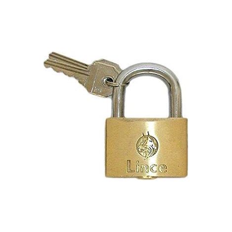 Lucchetto LINCE 500-65 Eurotop in ottone con chiavi uguali