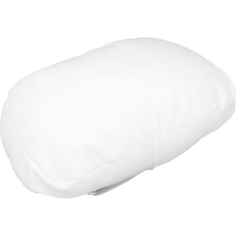 Appui-tête de voiture en cuir synthétique blanc pour Tesla Model 3 et Model Y, coussin de nuque ergonomique, soutien cervical, remplacement (1/5)