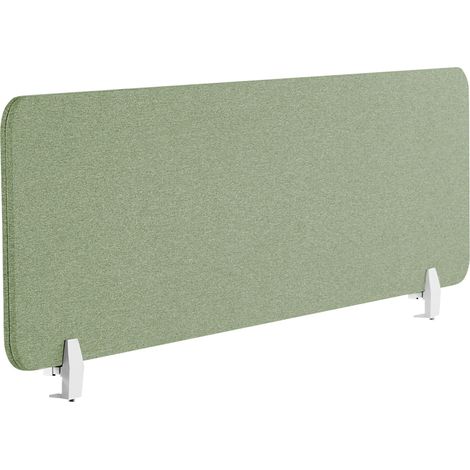 Pannello Divisorio Fonoassorbente per scrivania in PET verde 160 x 40 cm Wally (1/5)