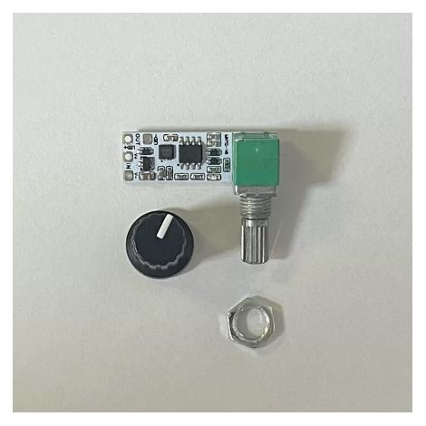 Variateur miniature LED, bande lumineuse à tension constante, éclairage d'appoint pour la diffusion en direct de microscopes, petite lampe de bureau, potentiomètre à bouton, module à variation continu (1/2)