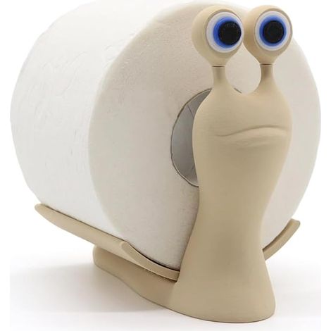 Portarrollos de papel higiénico, caracol de inodoro, soporte de papel higiénico, divertido soporte de papel higiénico con impresión 3D (1/5)