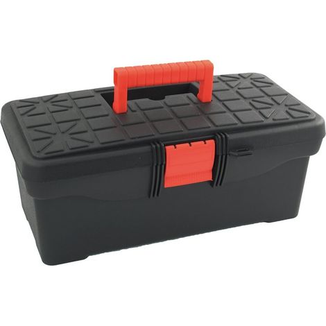 35 cm x 18 15 Schwarz Rot Hartplastik 2 Fächer Multifuction Werkzeugkasten