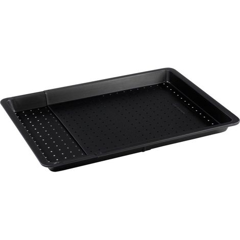 Plaque à pizza rectangulaire perforée extensible 37 à 52 x 33 cm Zenker Black Metallic