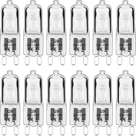 PA Ampoule LED G9 Dimmable 28W 230V Blanc Chaud 2700K 350LM Lot de 10 pour Lustres Appliques (1/4)