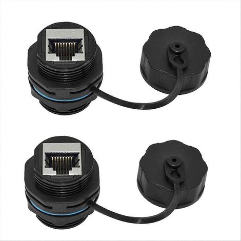 2 coupleurs RJ45 à montage sur panneau pour CAT6/CAT5E/CAT5 (1/5)