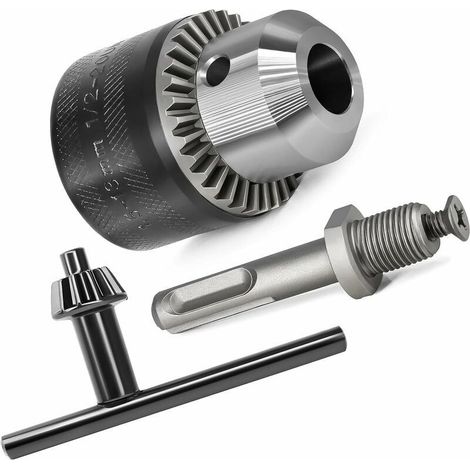 SDS-Plus 1.5-13 mm 1/2-20 UNF Chuck Adapter with Wrench (1/5)