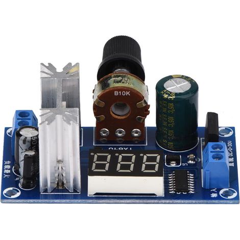 LM317-Netzteilplatine mit einstellbarem Spannungsregler und digitaler Spannungsanzeige (1/5)