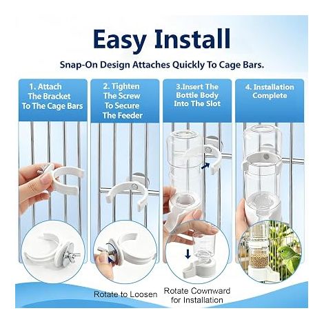 Automatic Drinking Bowls Small Cage, Hygienic (1/2)