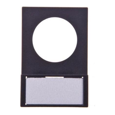 Support +étiquette sans inscription aluminium inscription possible EATON Q25TS-02