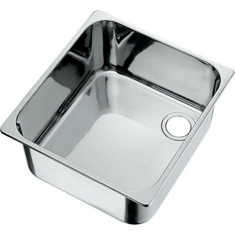 Lavello in acciaio inox rettangolare mm 320x350 altezza cm 15