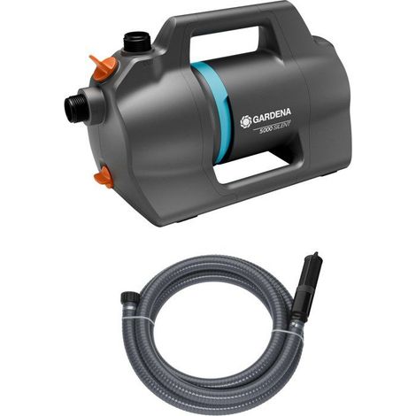 Kit de bomba de riego de superficie - GARDENA - 5000 Silent - Con equipo de aspiración - Silenciosa - Alta rendimiento (1/4)