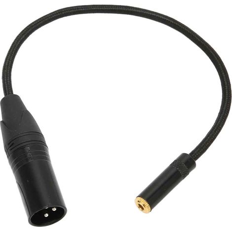 Câble convertisseur XLR mâle vers jack 3,5 mm femelle de 0,3 m (0,98 pi) pour amplificateurs et tables de mixage (1/5)