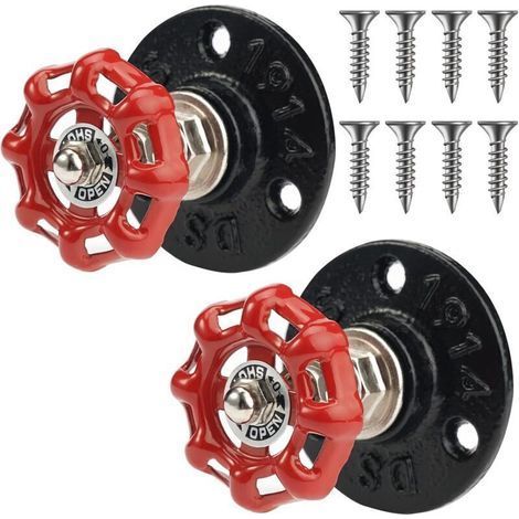 2er-Pack Wandgarderobenständer aus Industrie-Eisenrohr, Retro-Wandhaken für multifunktionales Aufhängen von Bademantel, Handtuch, Tasche, Regenschirm, Hut, antike Wohndekoration (1/5)